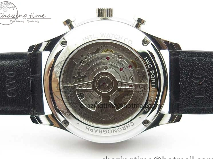 MIROTIME 0325 Portuguese Chrono IW371609 ZF 1:1 Best Edition Black Dial on Black Leather Strap A SmartChoice 7100